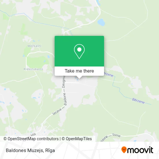 Baldones Muzejs map