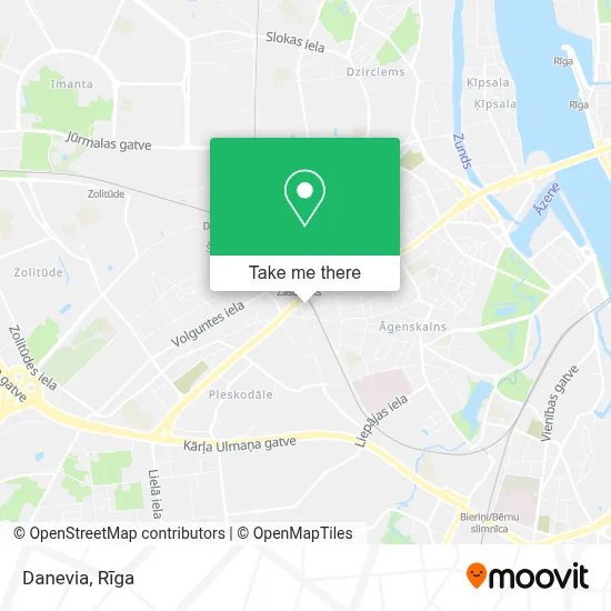 Danevia map