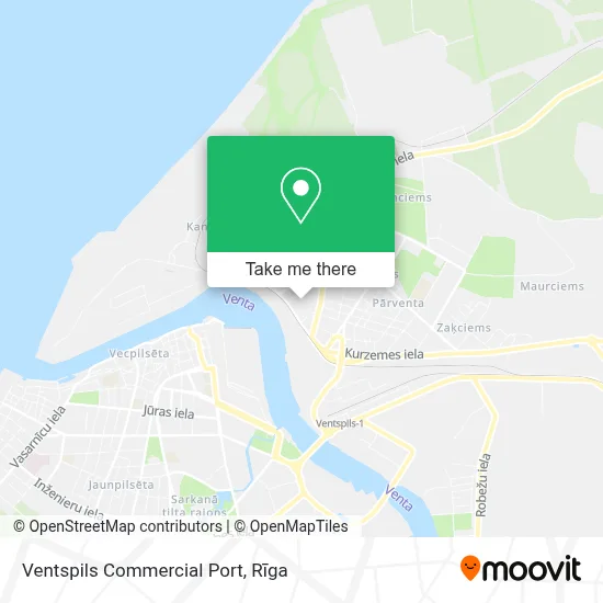 Ventspils Commercial Port map
