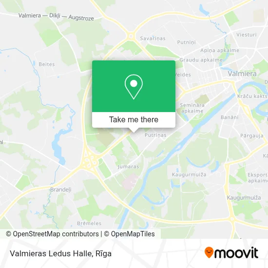 Valmieras Ledus Halle map