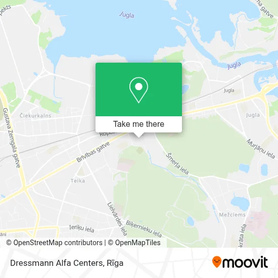 Dressmann Alfa Centers map