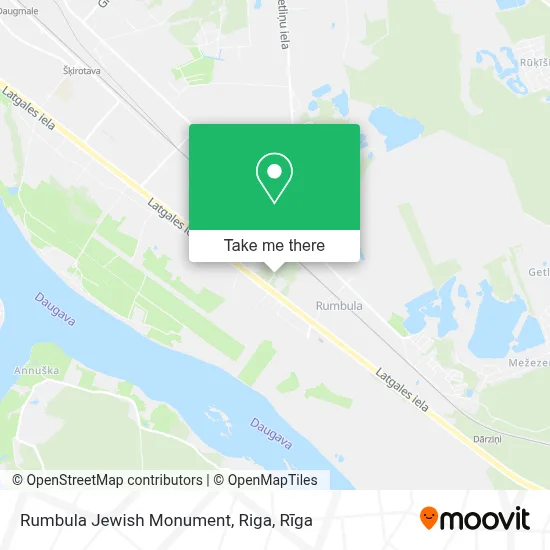 Rumbula Jewish Monument, Riga map