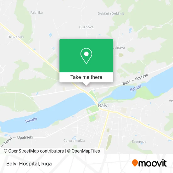 Balvi Hospital map