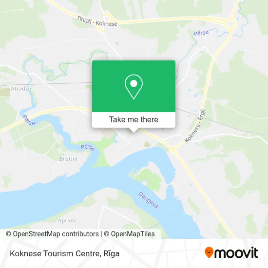 Koknese Tourism Centre map