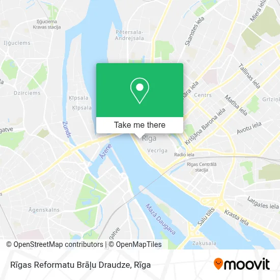 Rīgas Reformatu Brāļu Draudze map