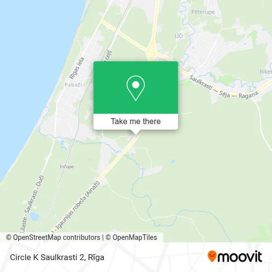 Circle K Saulkrasti 2 map