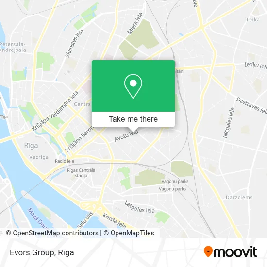 Evors Group map