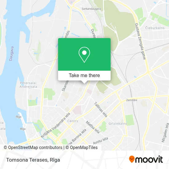 Tomsona Terases map