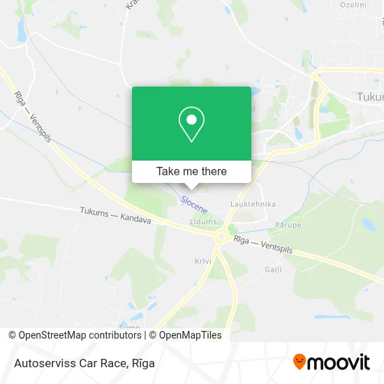 Autoserviss Car Race map