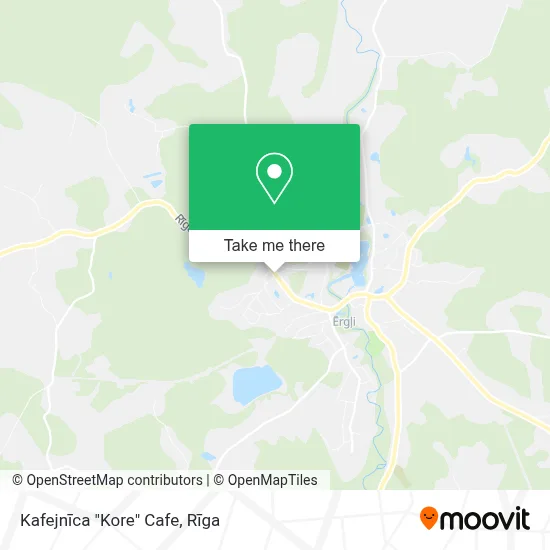 Kafejnīca "Kore" Cafe map