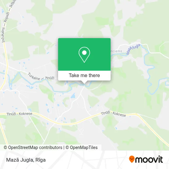 Mazā Jugla map