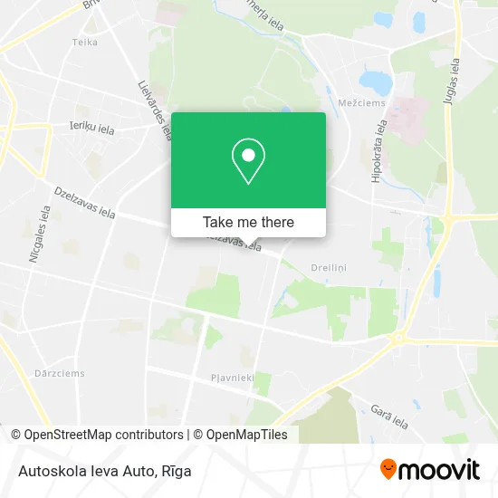 Autoskola Ieva Auto map