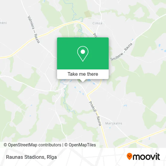 Raunas Stadions map
