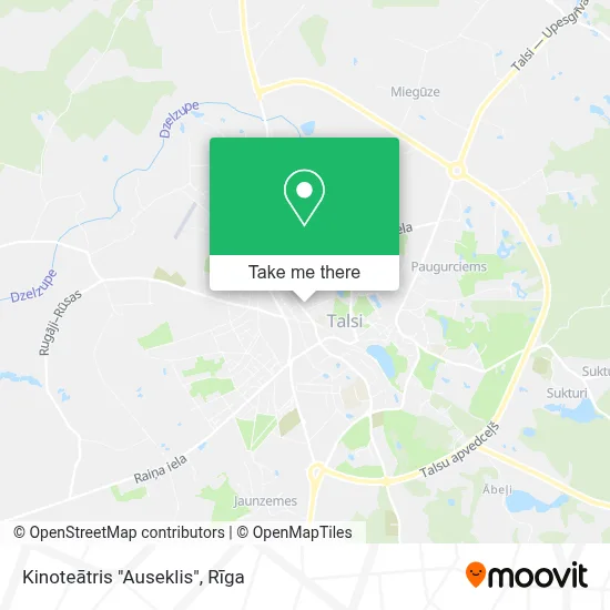 Kinoteātris  "Auseklis" map