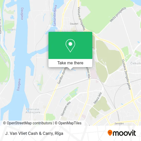 J. Van Vliet Cash & Carry map