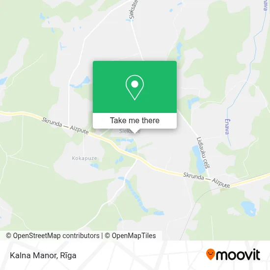 Kalna Manor map