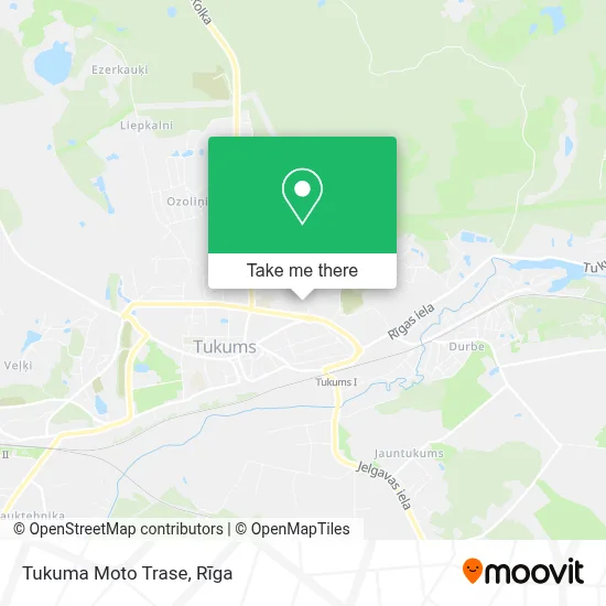 Tukuma Moto Trase map