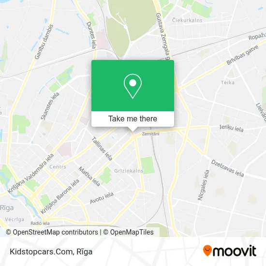 Kidstopcars.Com map