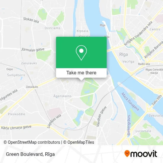 Green Boulevard map