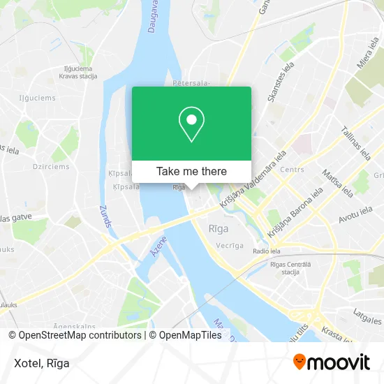 Xotel map