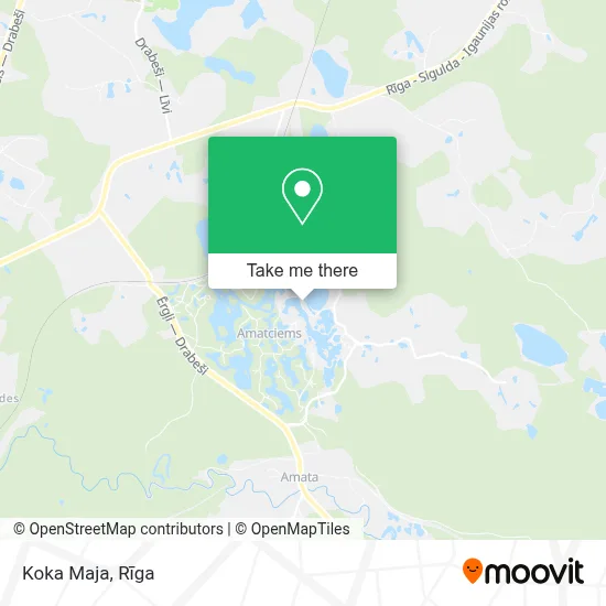 Koka Maja map
