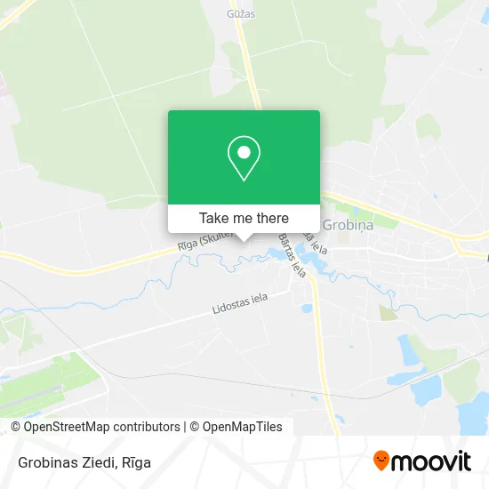 Grobinas Ziedi map