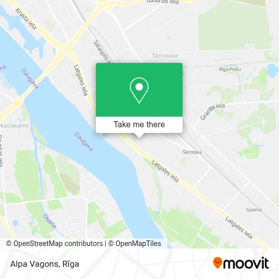 Alpa Vagons map