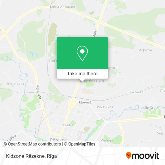 Kidzone Rēzekne map