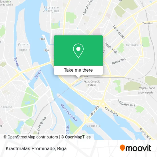 Krastmalas Promināde map