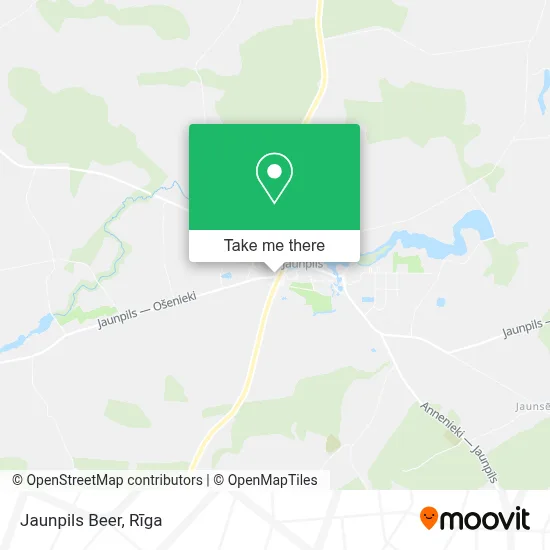 Jaunpils Beer map