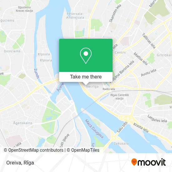 Oreiva map