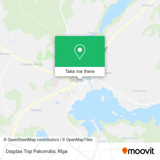 Dagdas Top Pakomāts map
