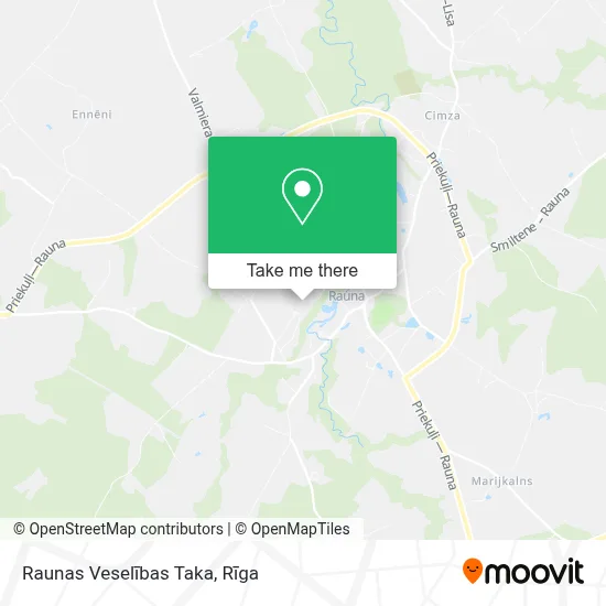 Raunas Veselības Taka map
