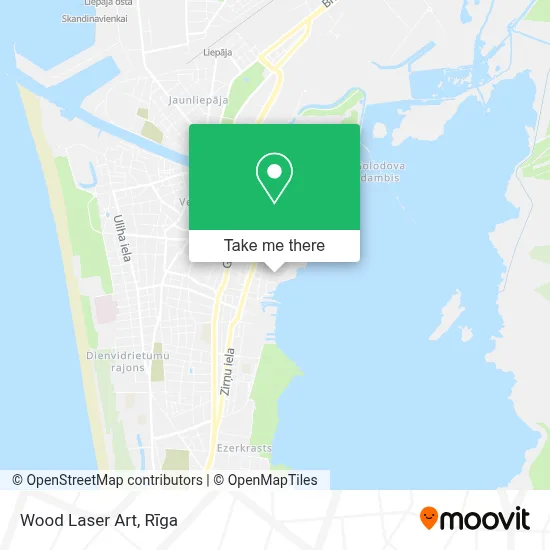 Wood Laser Art map