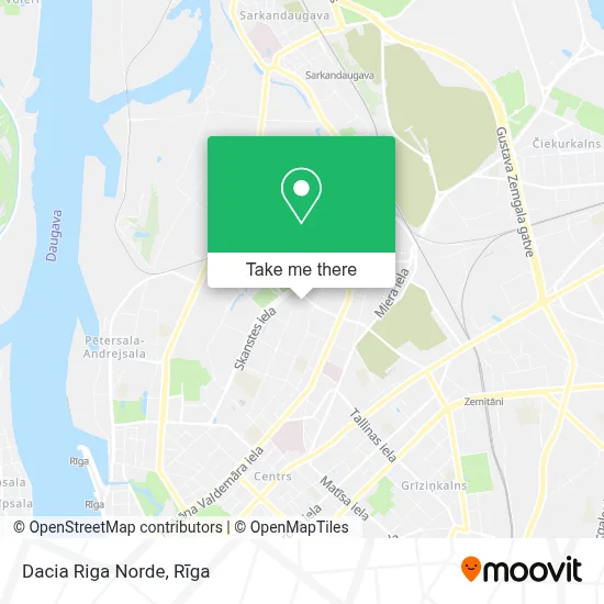 Dacia Riga Norde map