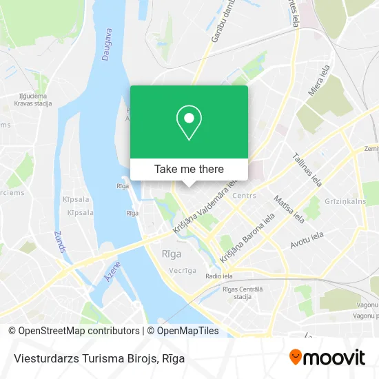 Viesturdarzs Turisma Birojs map