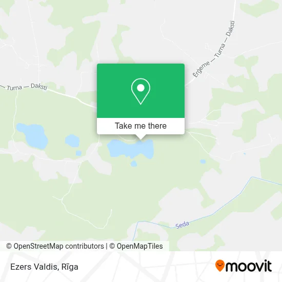 Ezers Valdis map