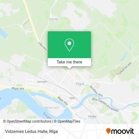 Vidzemes Ledus Halle map