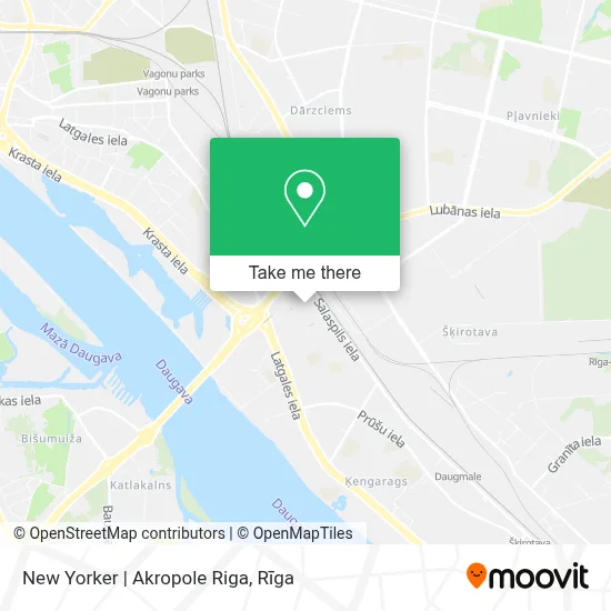 New Yorker | Akropole Riga map