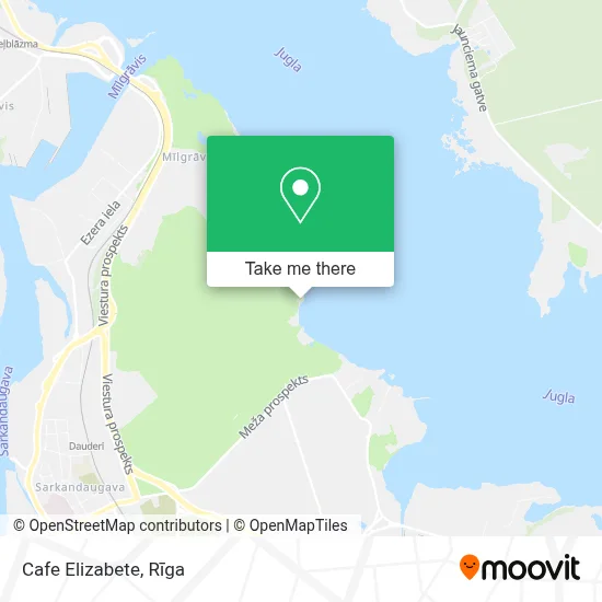 Cafe Elizabete map