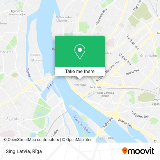 Sing Latvia map
