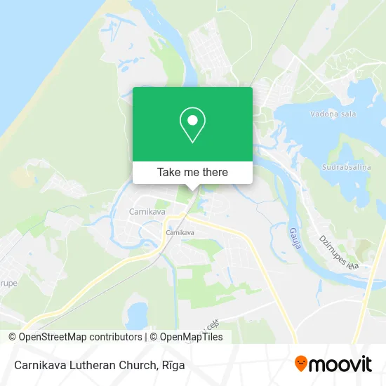 Carnikava Lutheran Church map