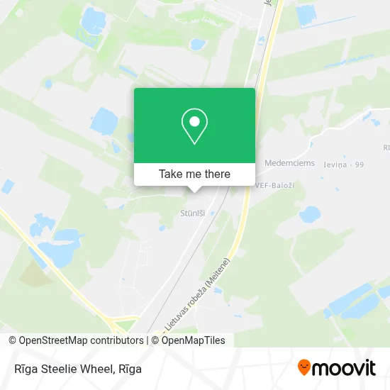 Rīga Steelie Wheel map
