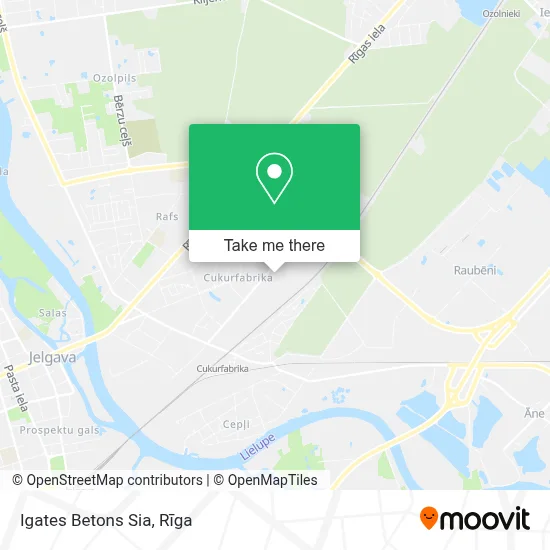 Igates Betons Sia map