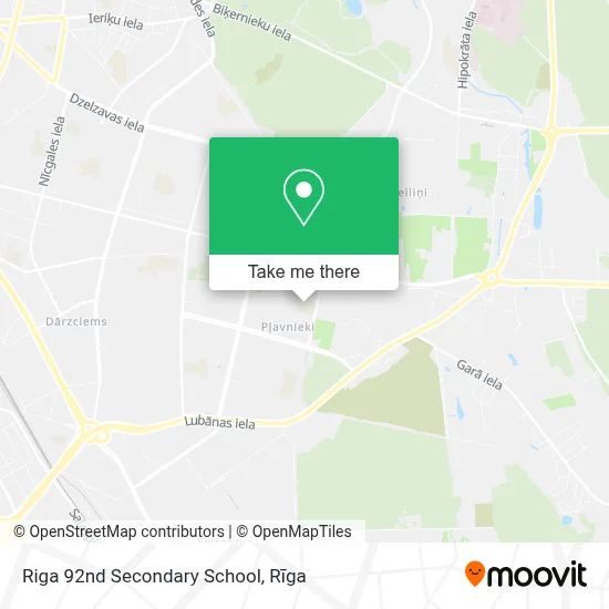 Riga 92nd Secondary School map