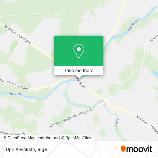 Upe Aiviekste map