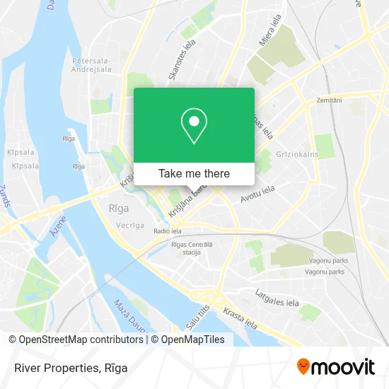 River Properties map