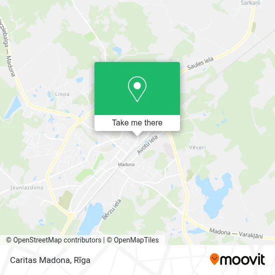 Caritas Madona map