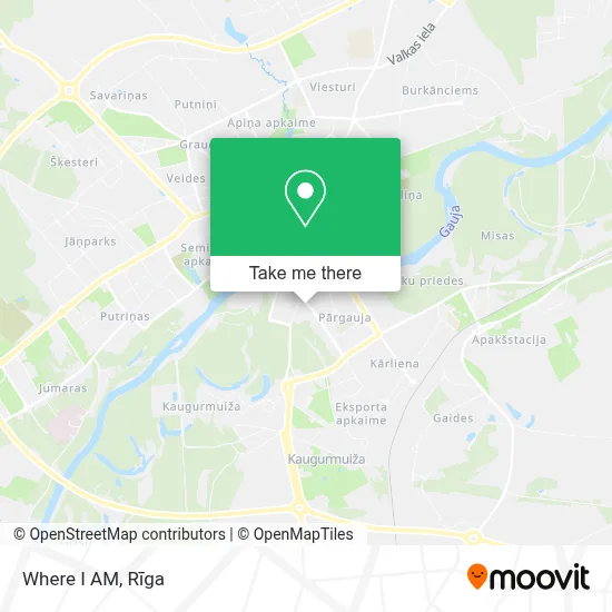 Where I AM map