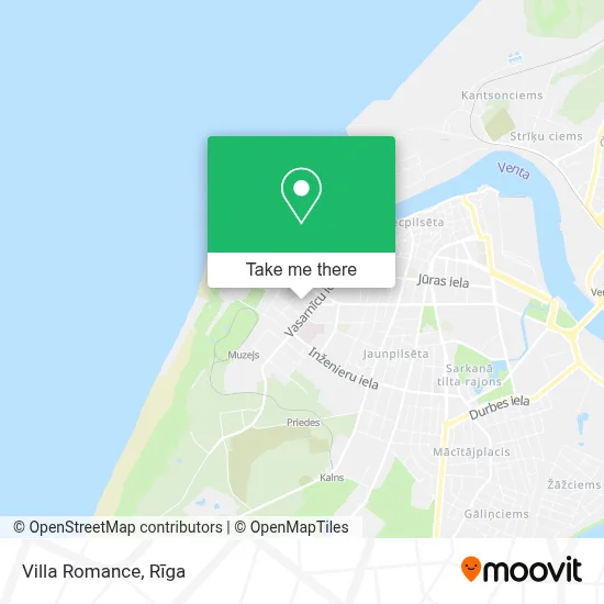 Villa Romance map